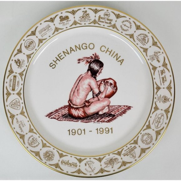 Shenango Dining Vintage Shenango China Commemorative Logo Plate
